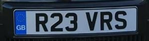 R23 VRS Private Plate - REDUCED