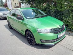 Skoda Rapid freshly washed and waxed on summer wheels in Stalowa Wola (Resized and compressed)