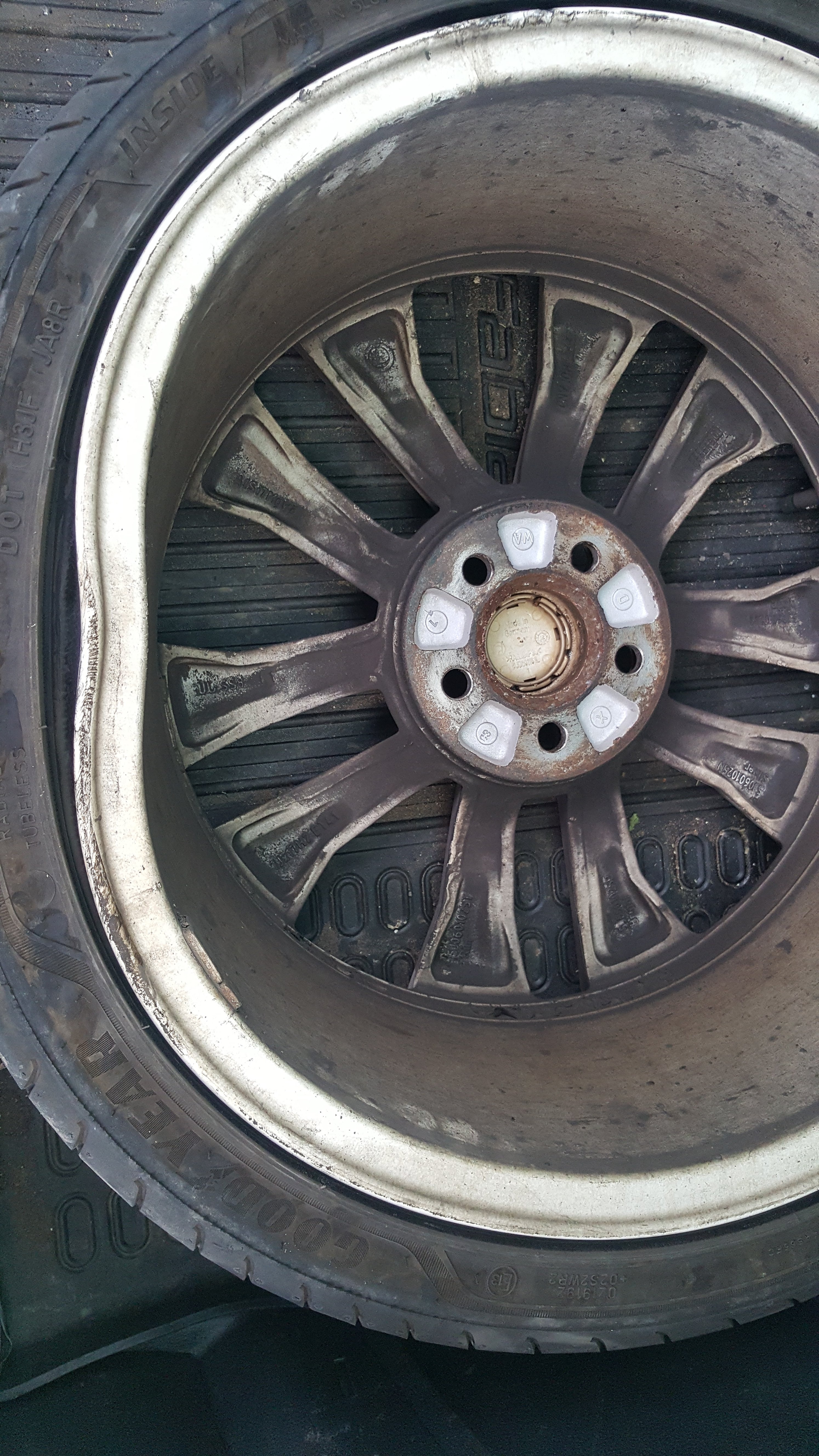 Pothole at 60mph V Gigaro wheel - Only one winner :-(