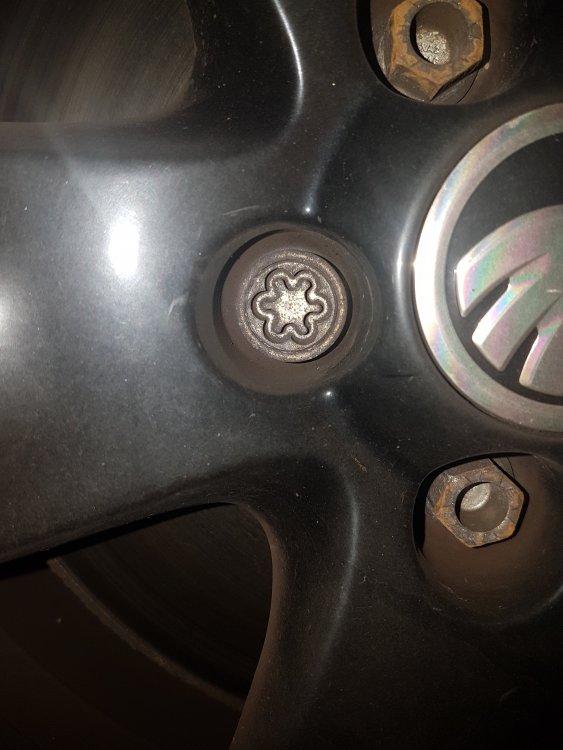 Fabia Mrk III Locking wheel nut key Skoda Fabia Mk III (20142021