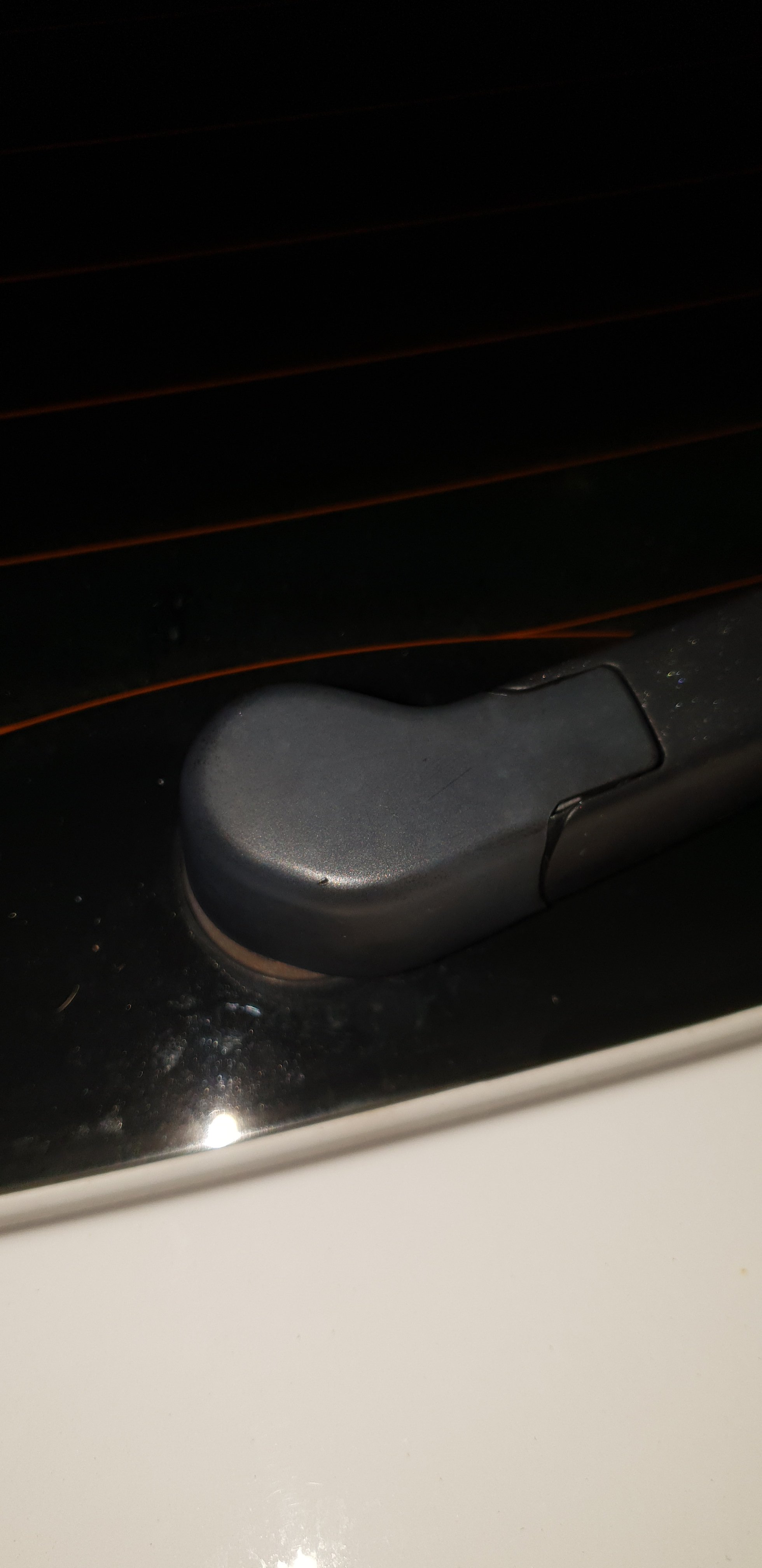 Rear wiper not squirting water.