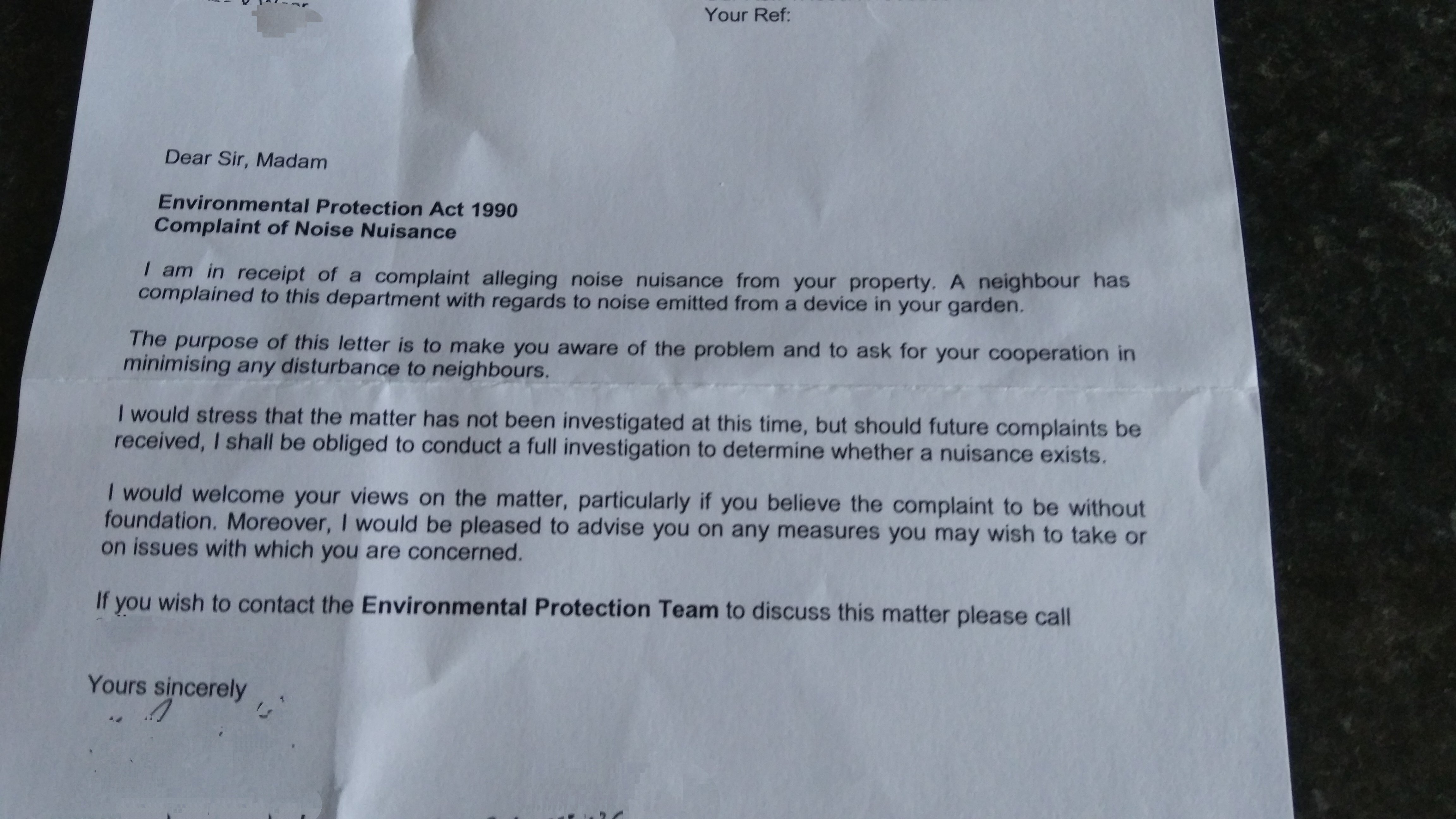 Environment Protection Act Noise The Roadside Hotel BRISKODA