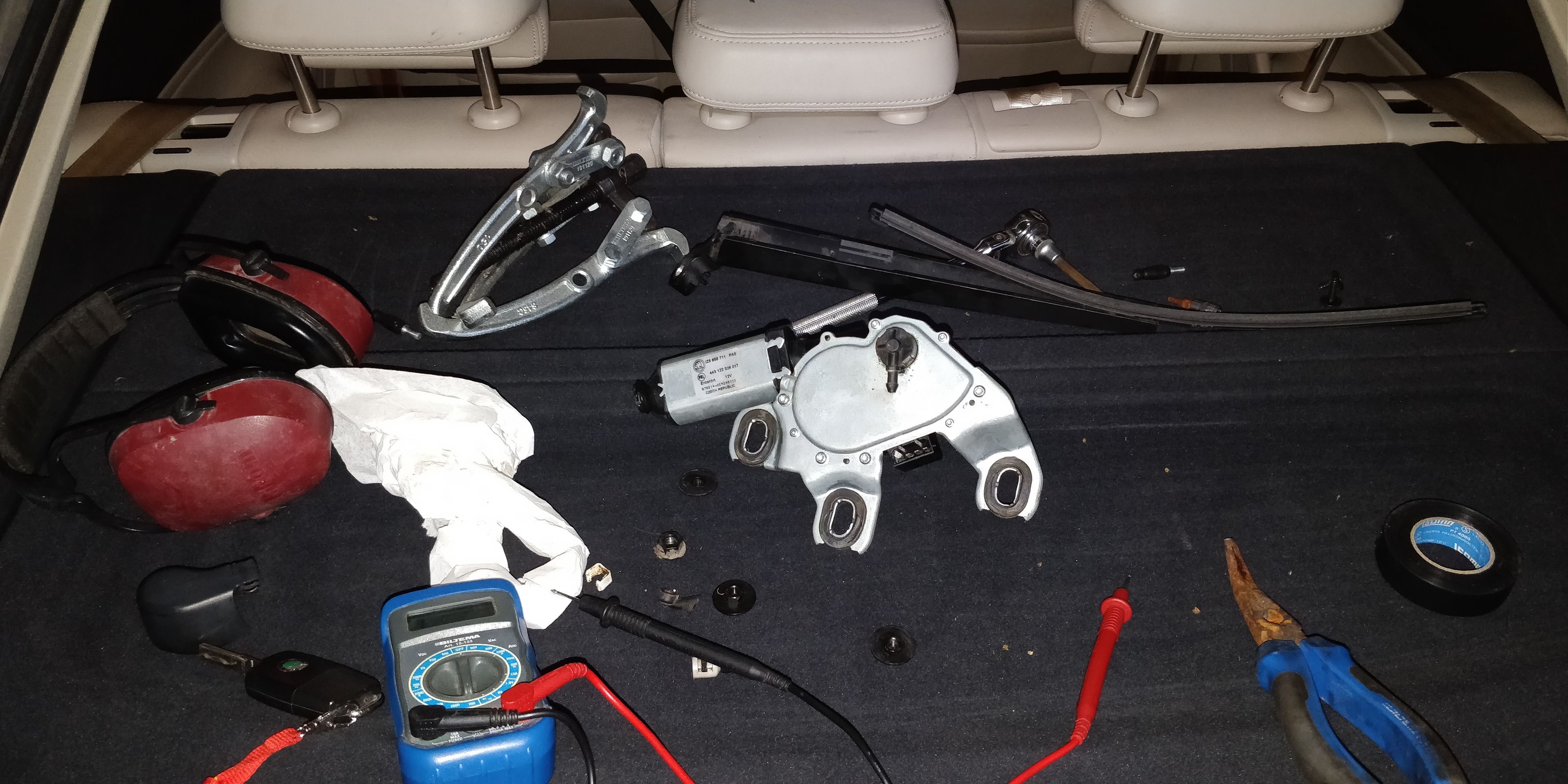 Tailgate wiper not working Octavia saloon 07 Skoda Octavia Mk II