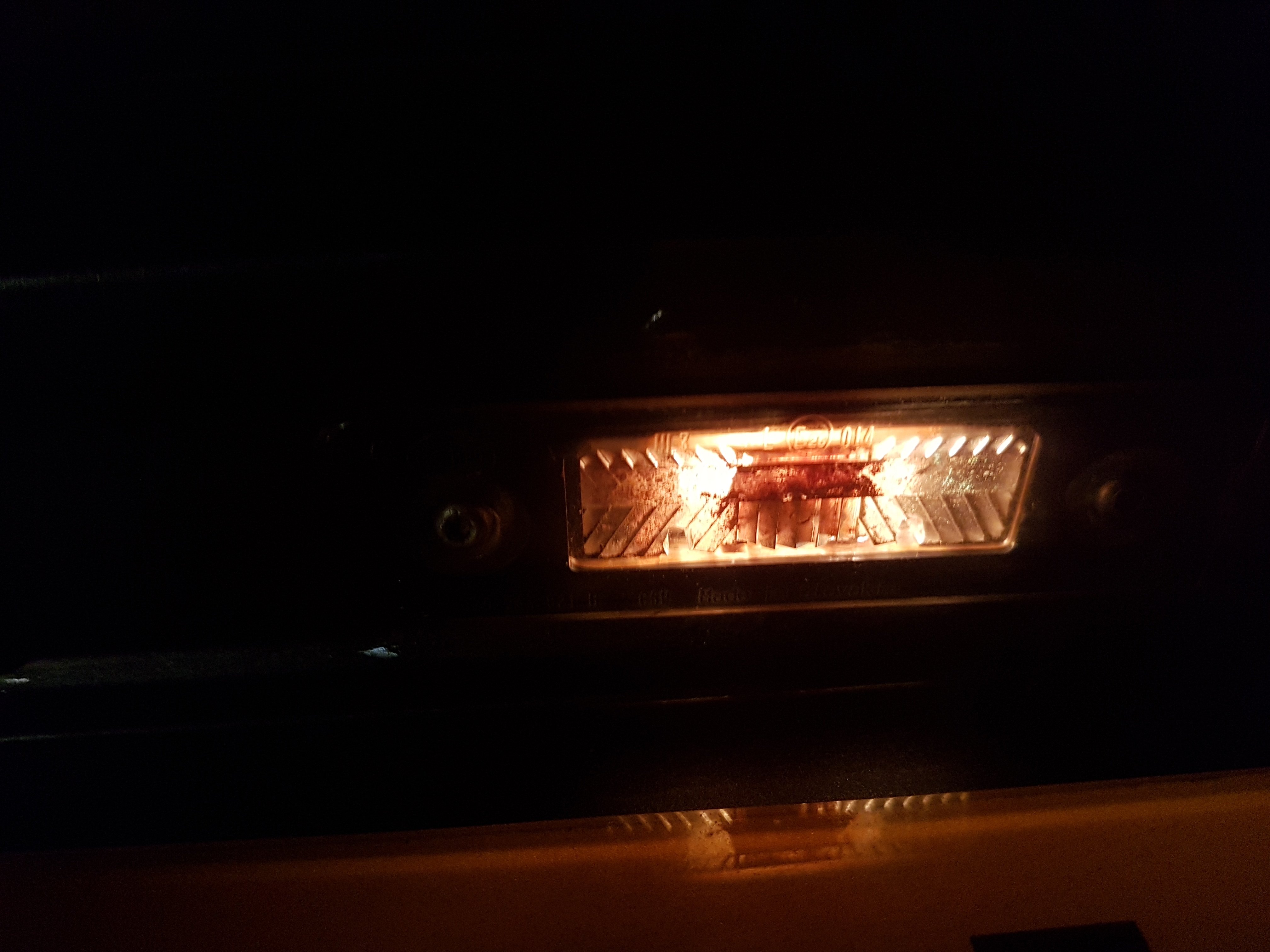 Number plate bulb housing Skoda Octavia Mk II (2004 2013) BRISKODA