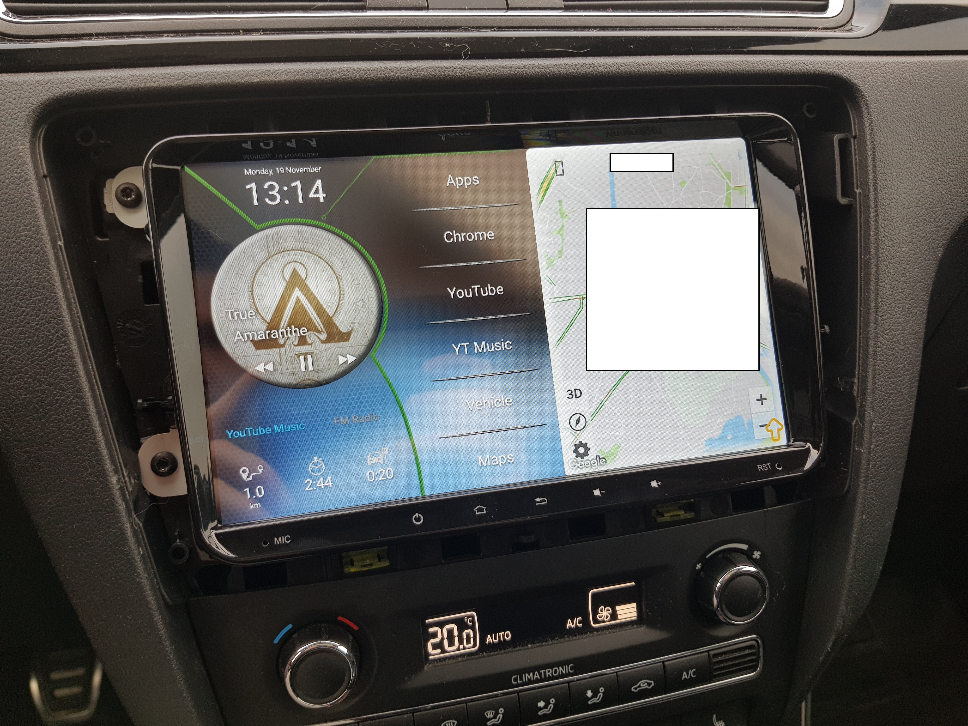 8-inch Android Car Radio D9-RPH Premium for Skoda Rapid from 2015 - Dynavin
