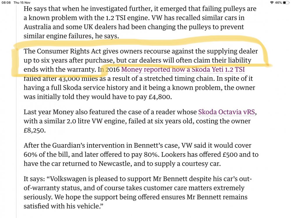 Yeti DSG gearbox failure at 34K miles Page 3 Skoda Yeti BRISKODA
