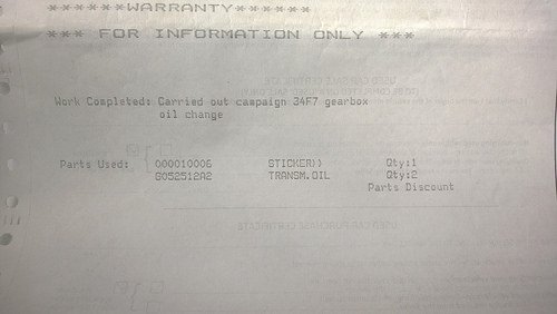 Yeti DSG gearbox failure at 34K miles
