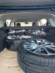 Summer wheel cleaned and going into the garage