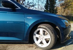 Clean car and winter wheels