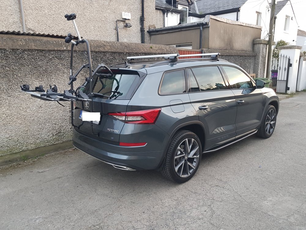 Boot bicycle carrier Skoda Kodiaq MK1 2017 2023 BRISKODA