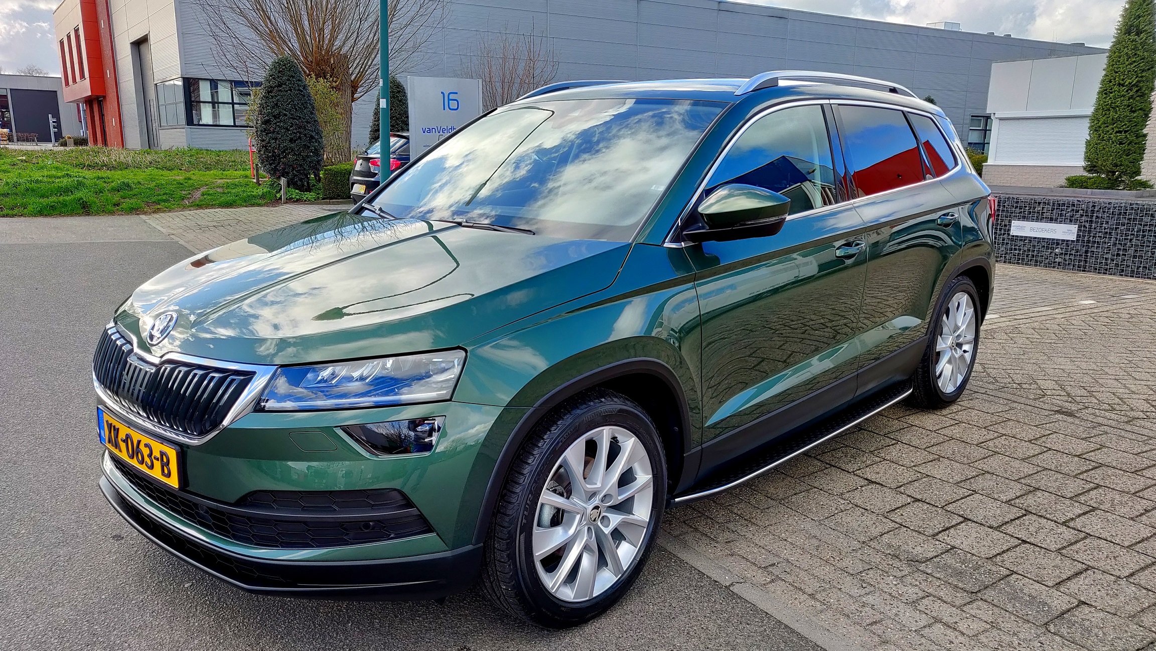 Emerald green skoda