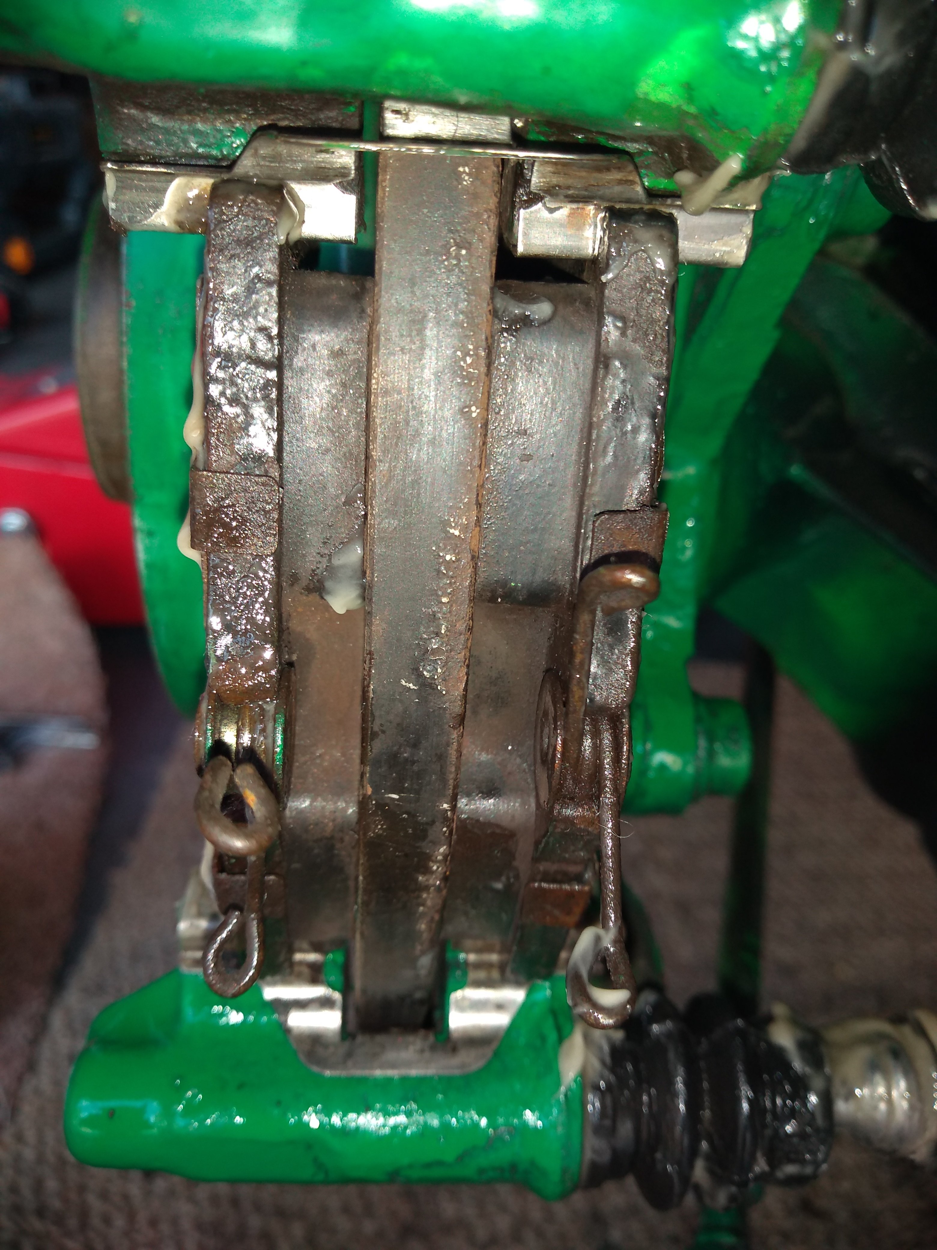 Brake drag. New rear brake slide pins, caliper carrier vrs?
