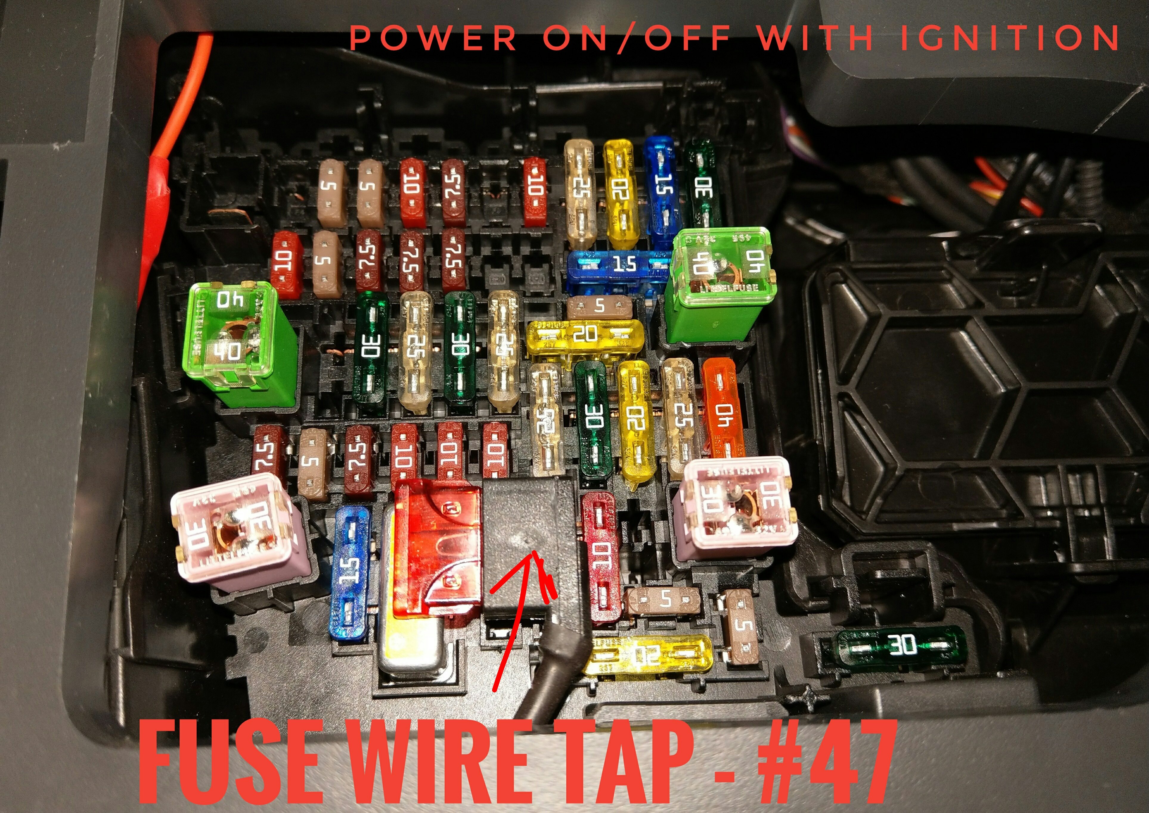 which fuse would be best to use, if I want to fit a live (only when