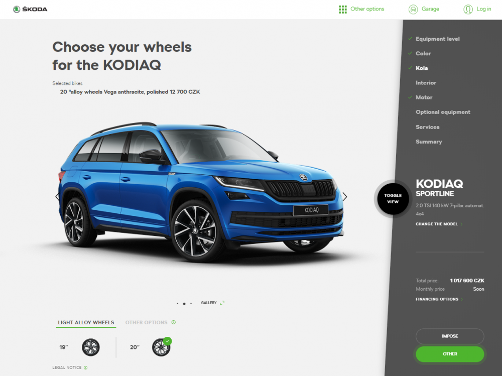 Skoda configurator usa