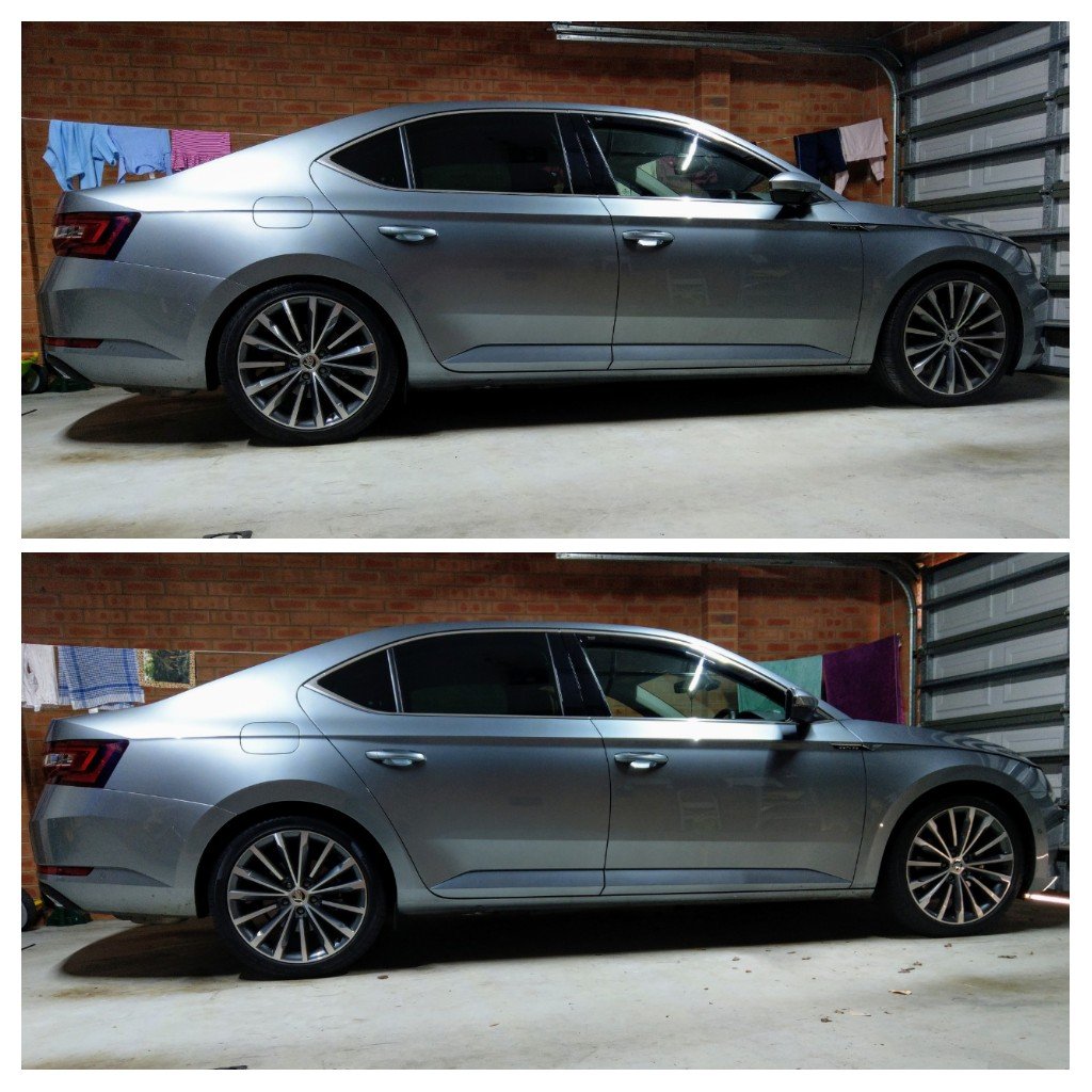 Lowering Skoda Superb Mk III 2015 2023 BRISKODA