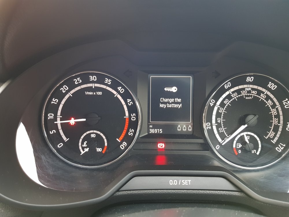 Change the key battery! Skoda Octavia Mk III (2013 2020) BRISKODA