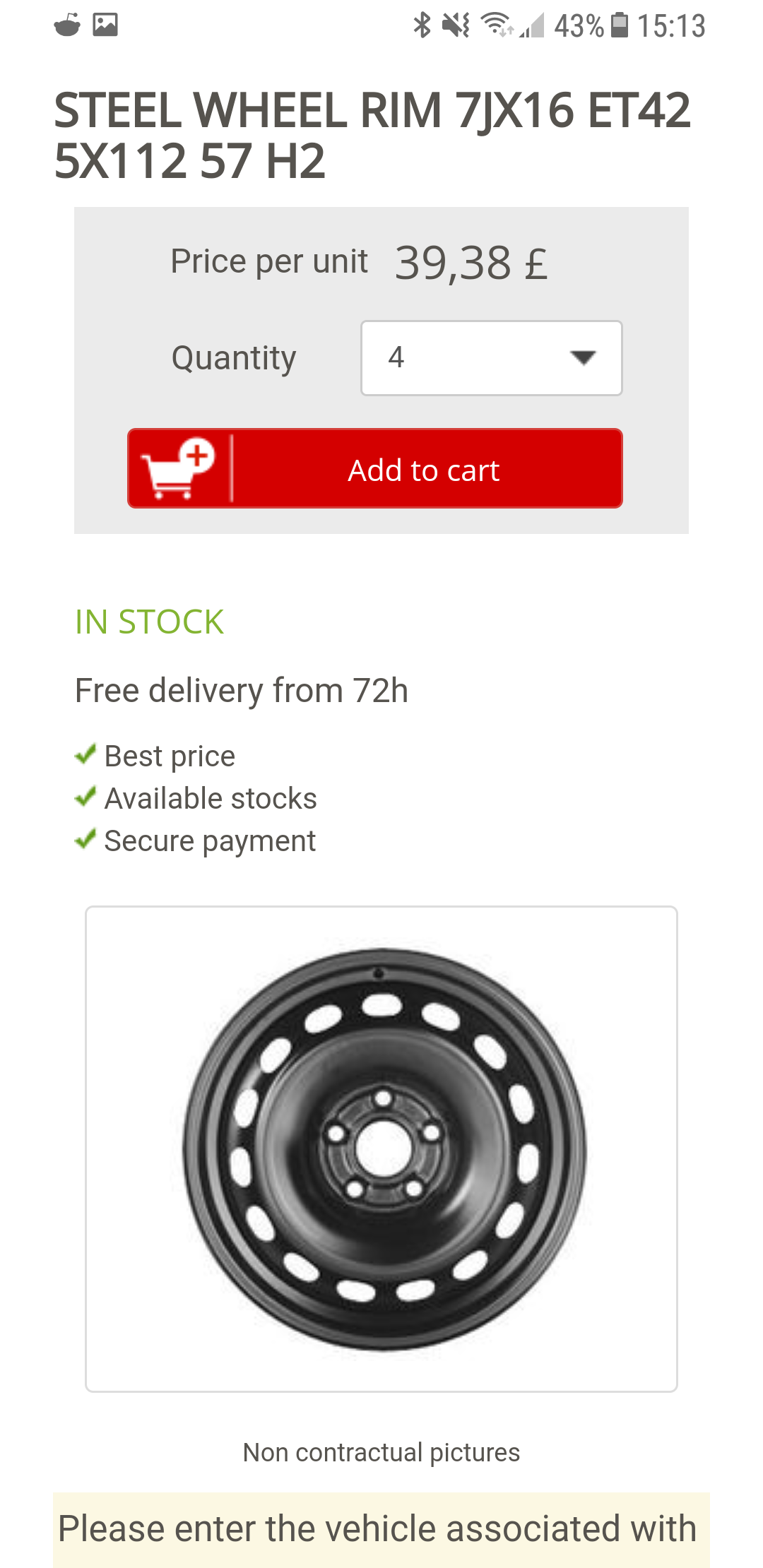 'Unusual' steel wheel size for Scout