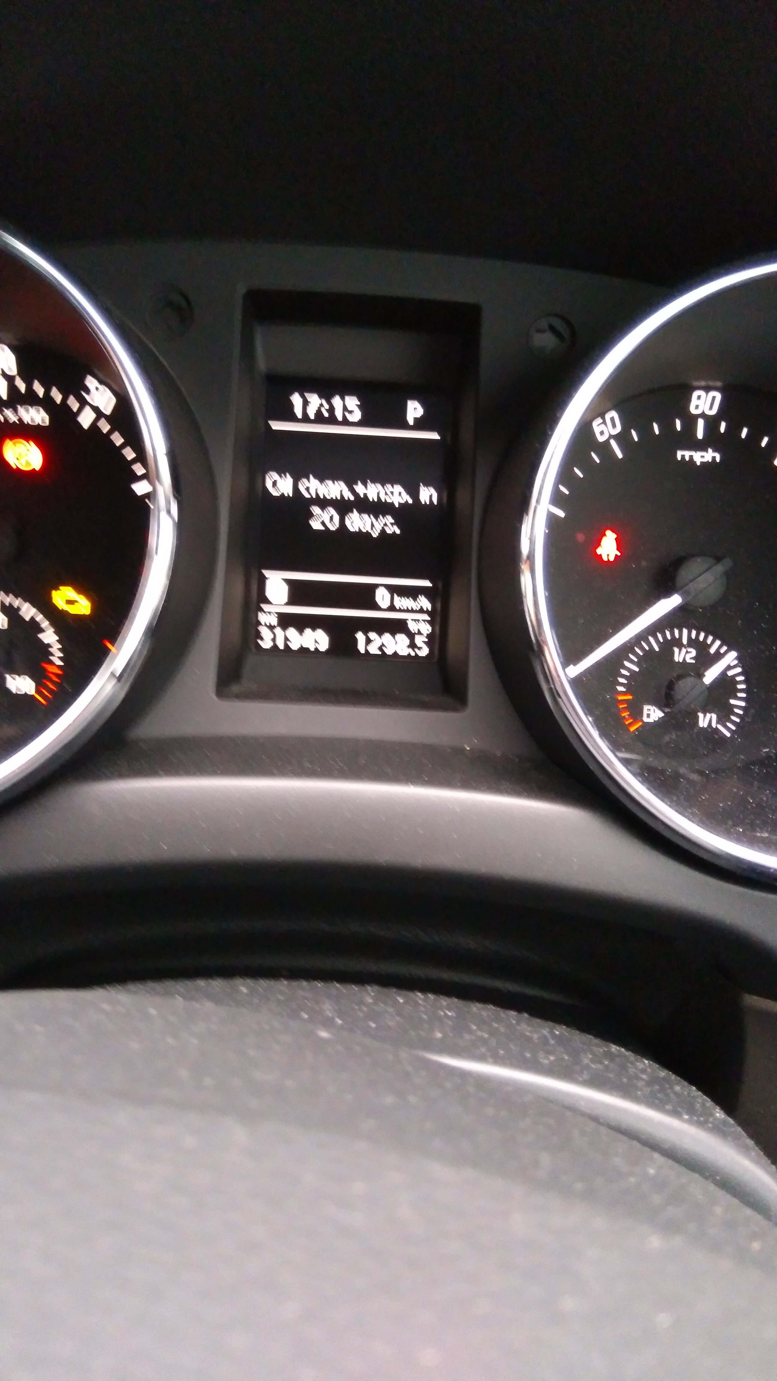 On my dashboard i Skoda Yeti BRISKODA