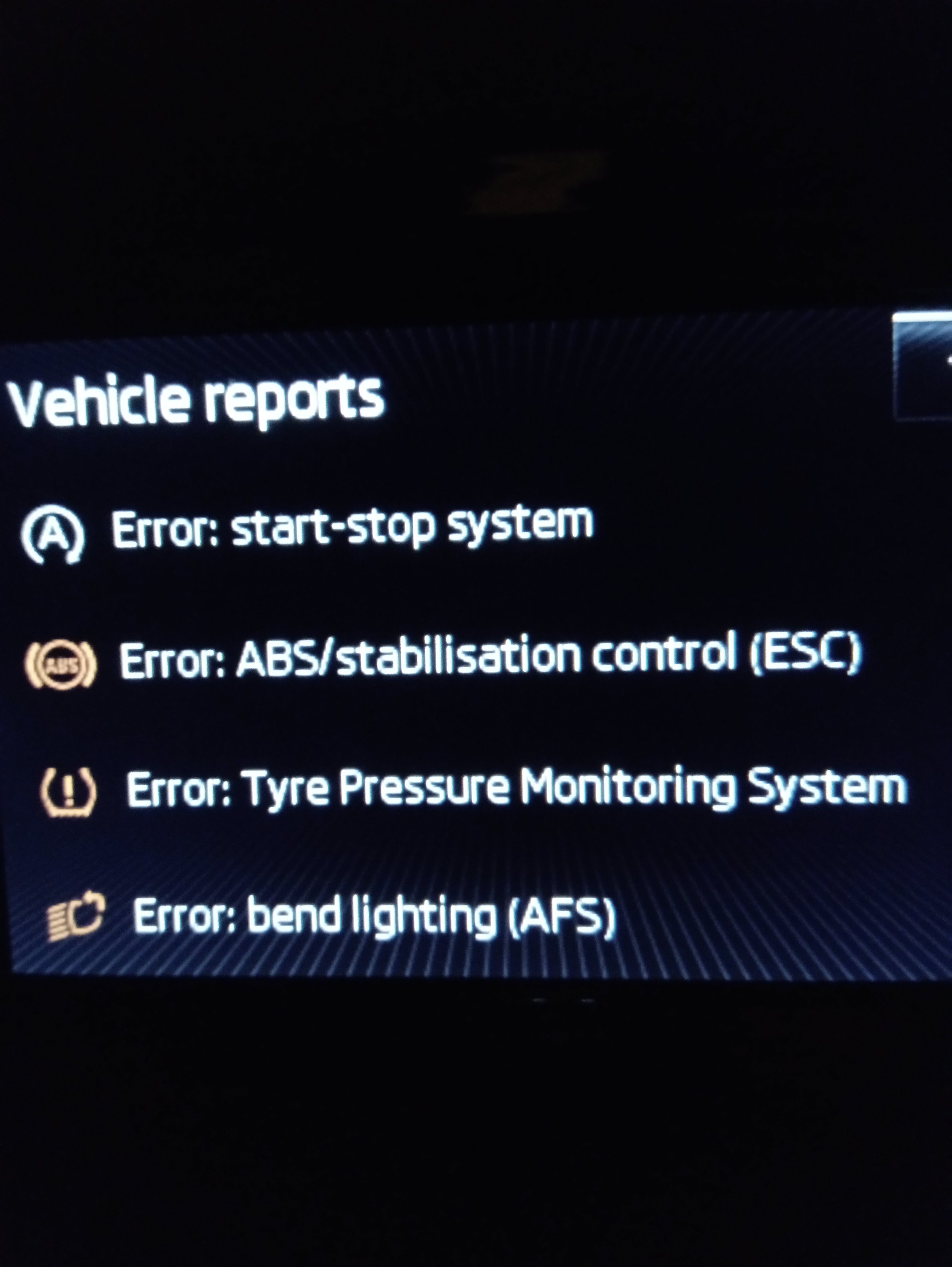 Warning lights Skoda Octavia Mk3 (2013 2020) BRISKODA