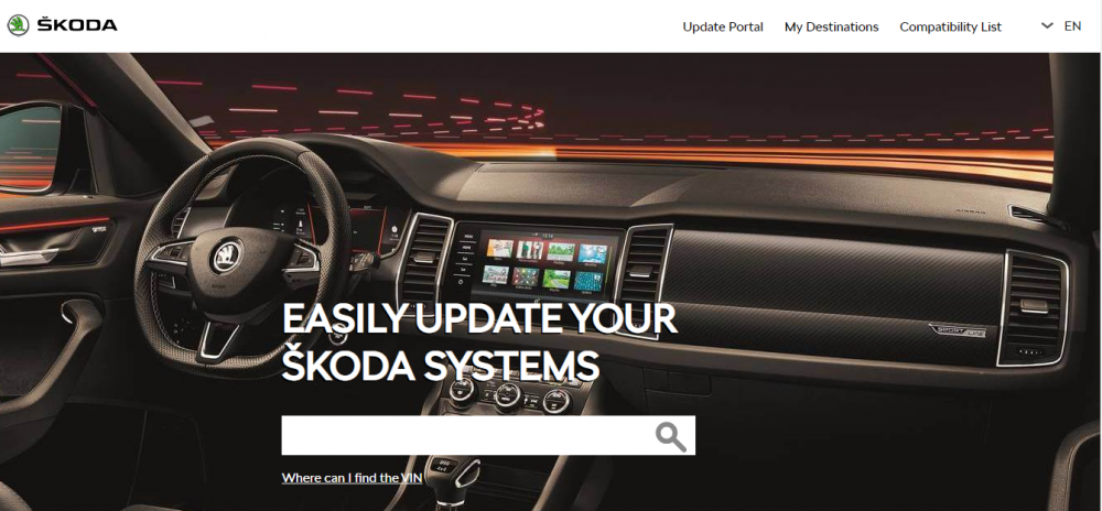 Updateportal skoda auto