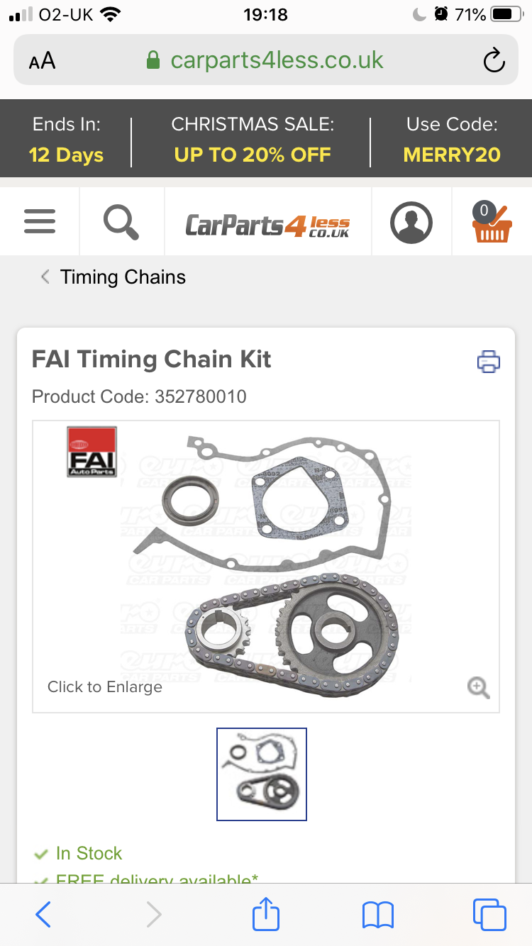 Where to get a timing chain/kit from... Skoda Fabia Mk I (19992007