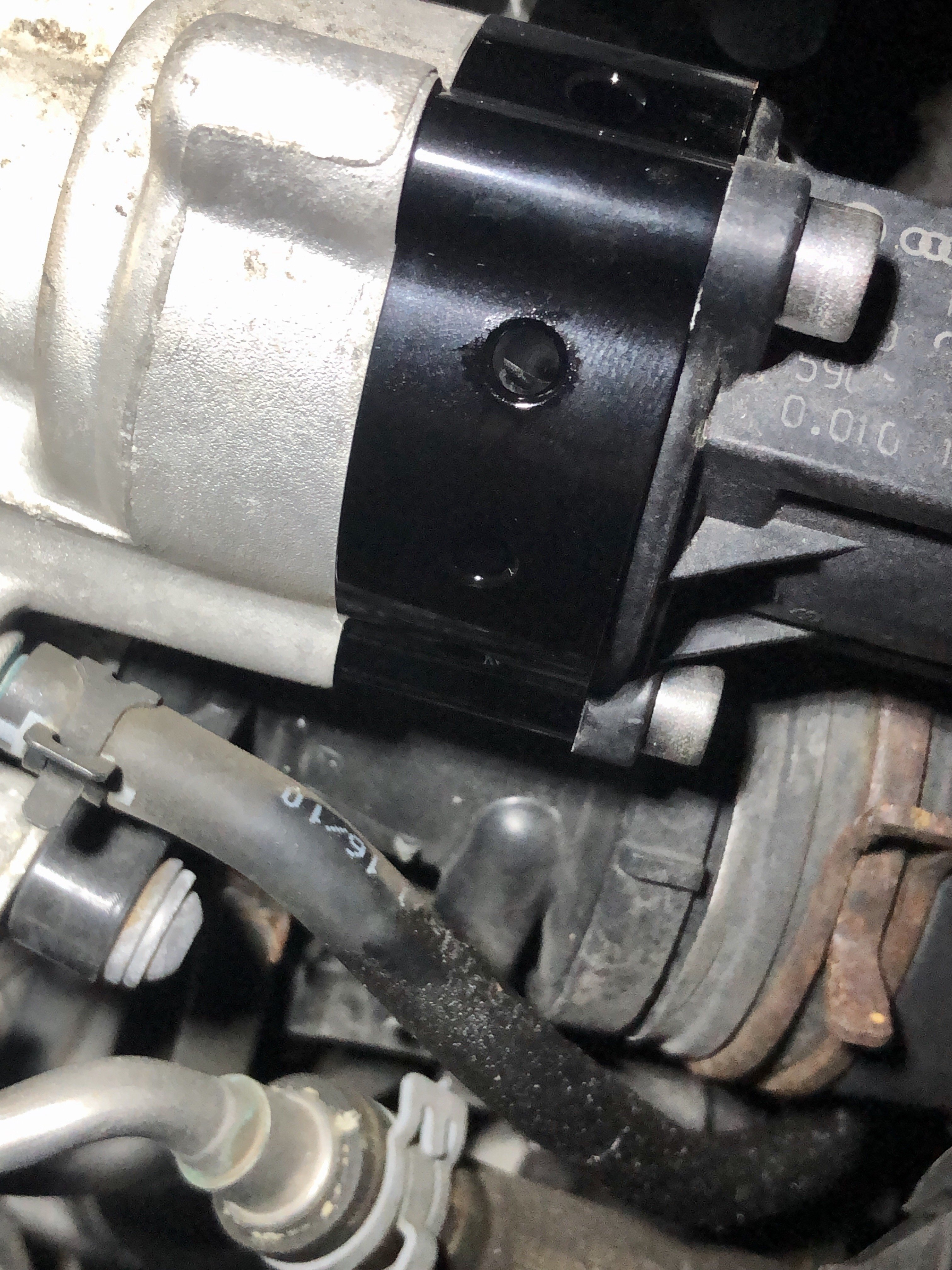Oil coming out of BOV