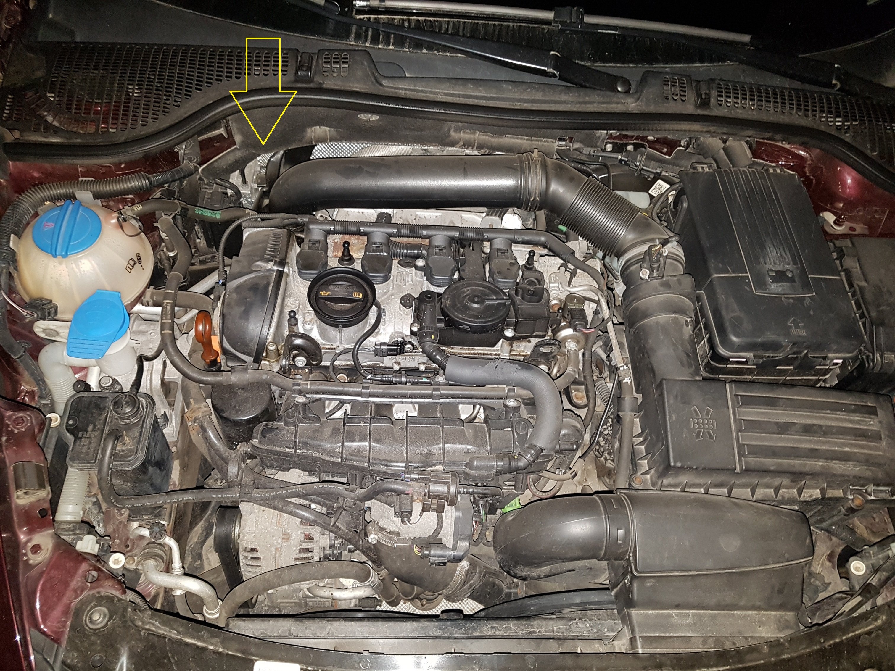 Oil leak, Skoda Octavia 1.8 118kW, 2011, manual Skoda Octavia Mk II