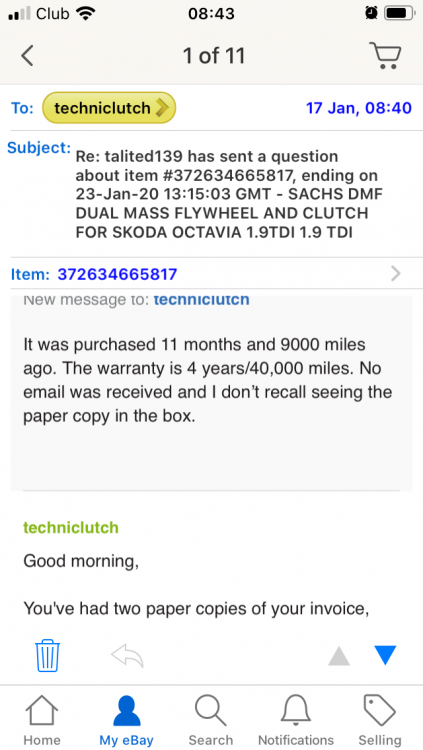 Anyone successfully claimed from Techniclutch? - Skoda Octavia Mk II ...