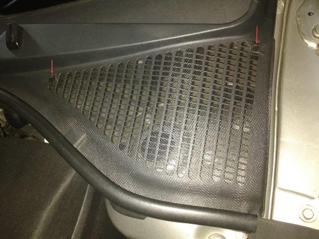 Potential fix for debris and dirt behind front wheel arches