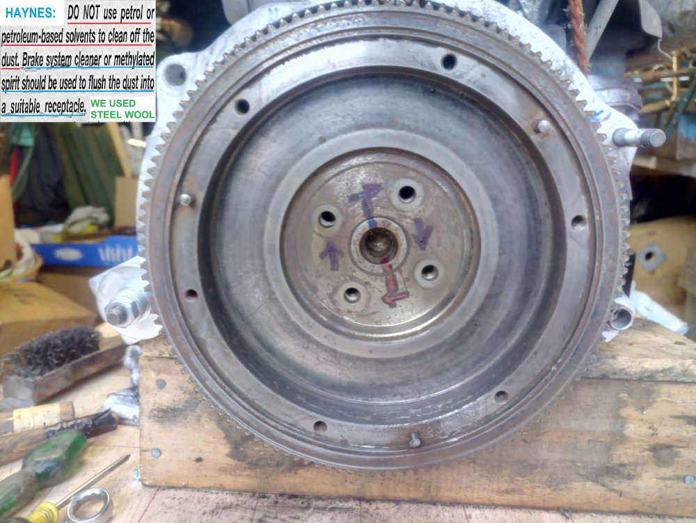 FLYWHEEL CLEANED WITH SOFT GRINDING AND POLISHING WITH STEEL WOOL.jpg