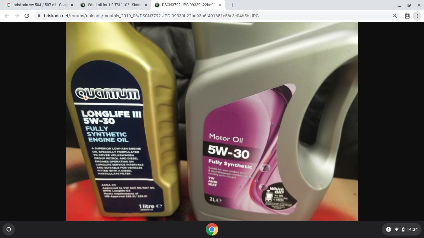 Service oil skoda