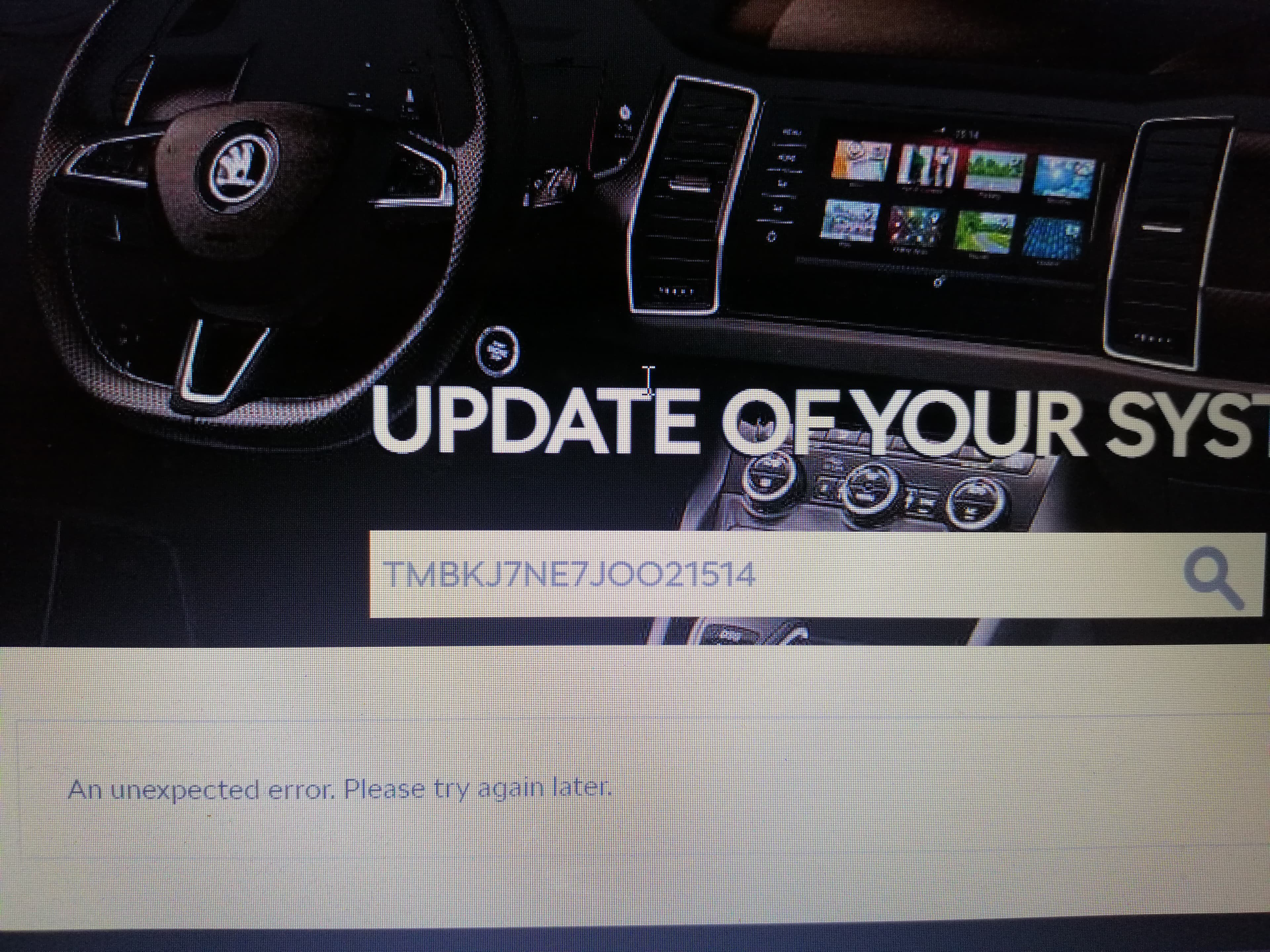 Update portal skoda