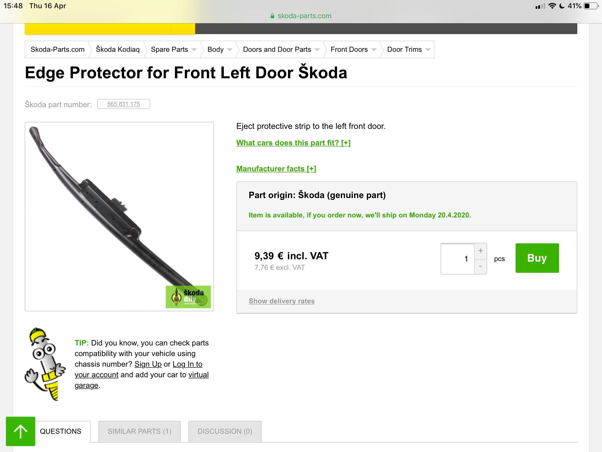 skoda kodiaq door protector problems