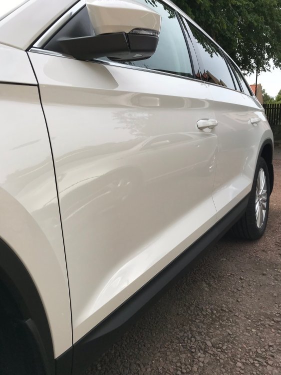 Getting the Candy White paint to shine!!