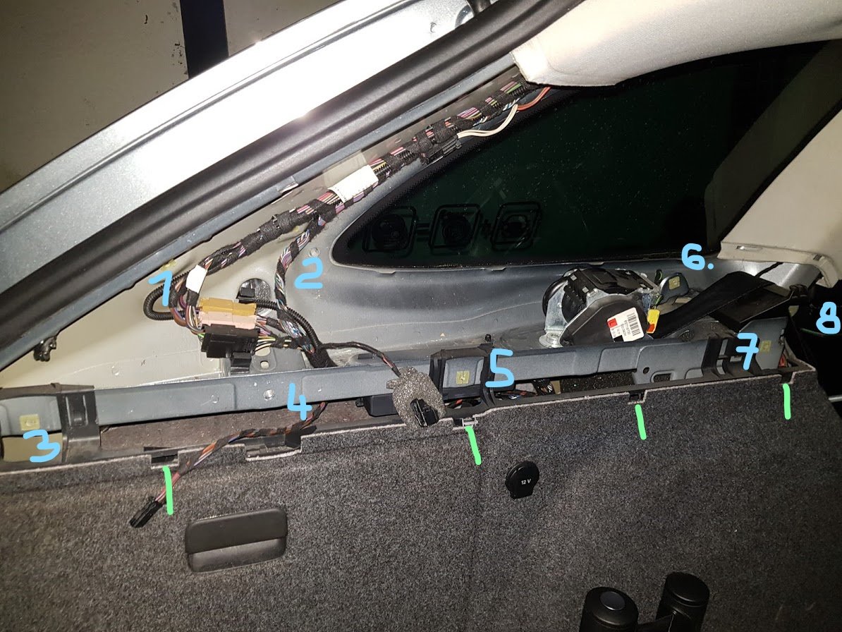 DIY left trunk panel removed Skoda Superb Mk II (20082015) BRISKODA