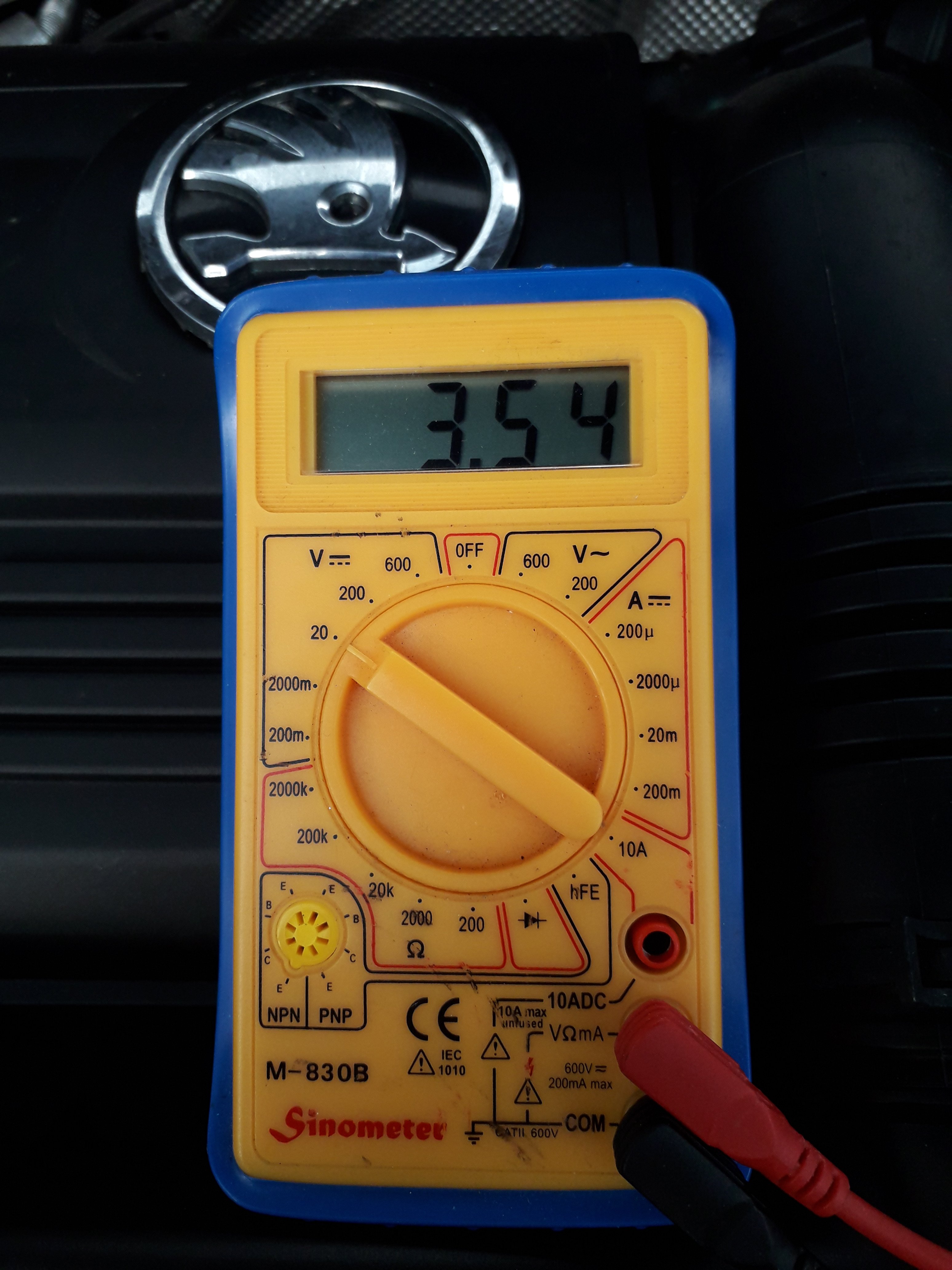 Checking battery voltage using a multimeter General Automotive Chat