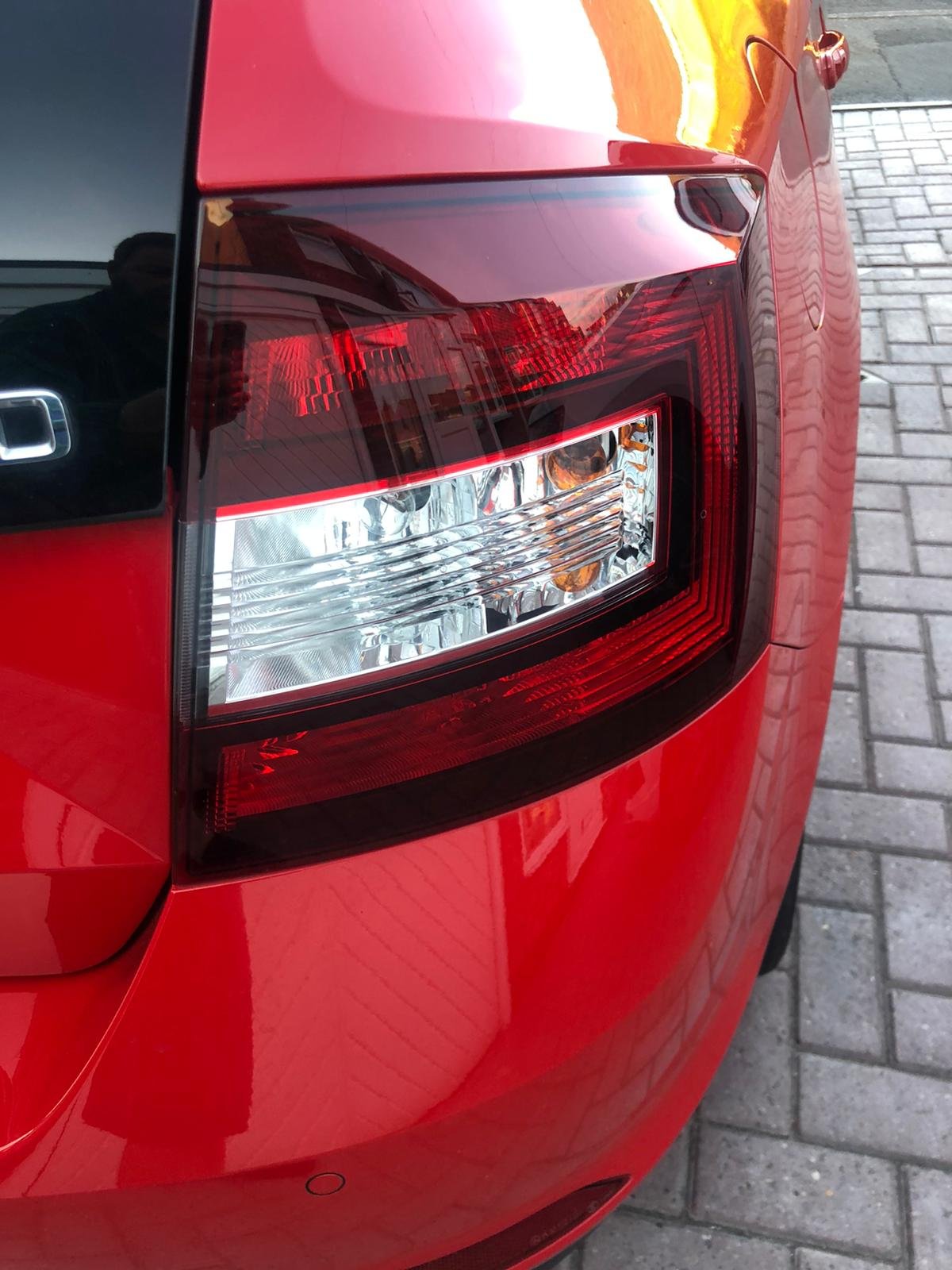Rapid Spaceback tail lights Skoda Rapid Spaceback 2012