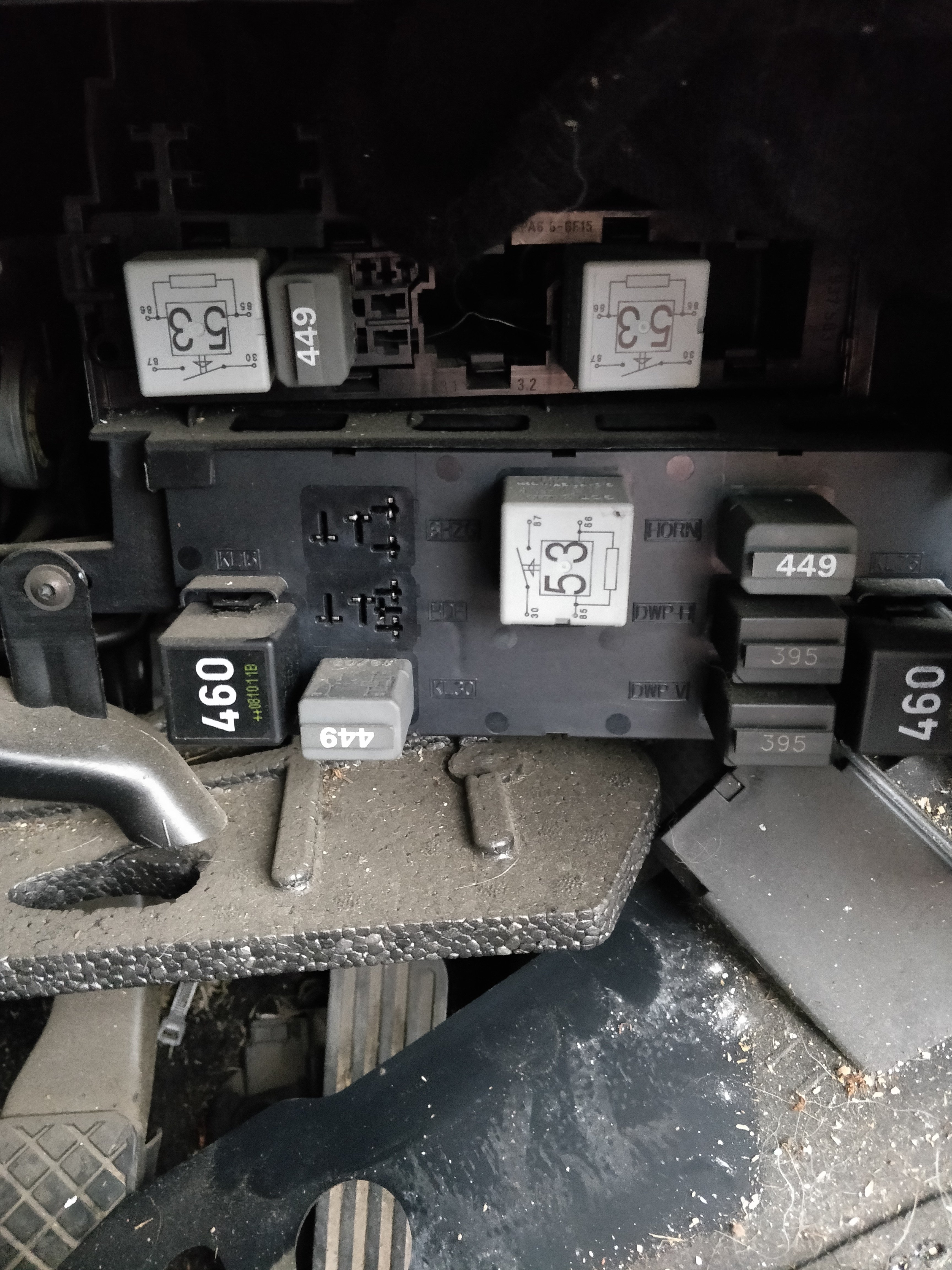 Front wiper and windscreen washer relay help