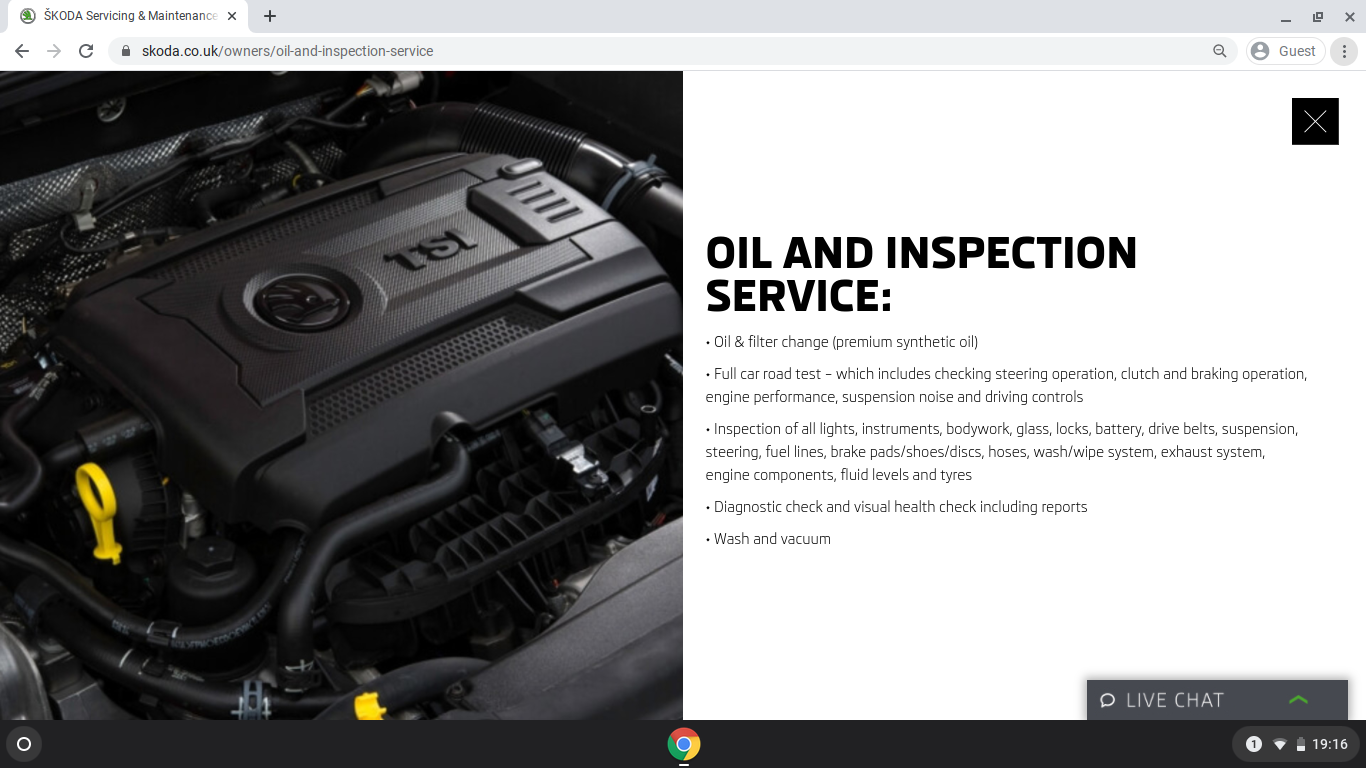 Service oil skoda