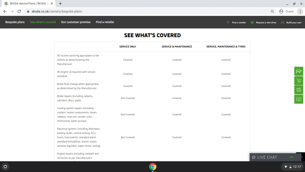 Service plan questions Skoda Octavia Mk III (2013 2020) BRISKODA