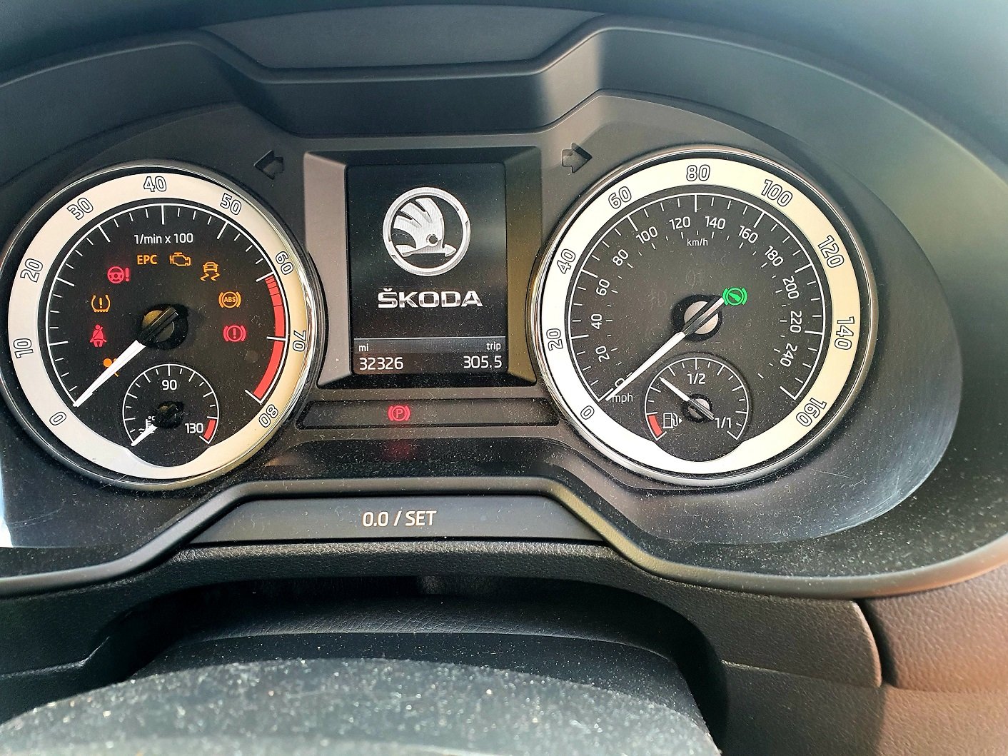 Emission Control System Warning Light Skoda Octavia Mk III (2013