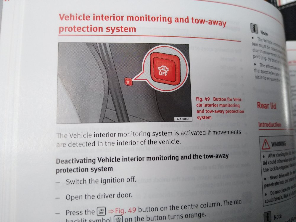 how to disable alarm? Skoda Rapid & Spaceback (2012 > ) BRISKODA