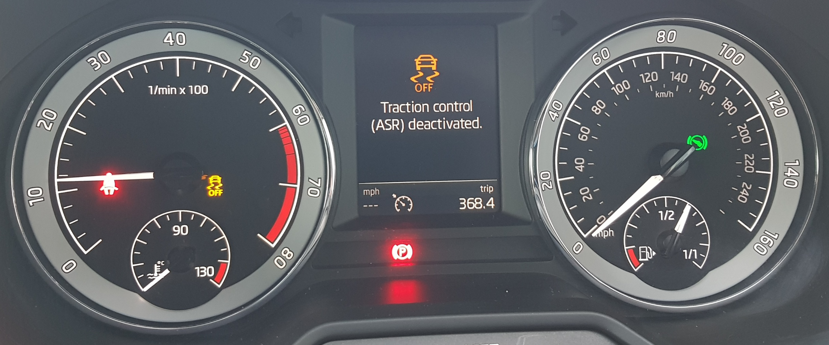 Esc and traction control speed threshold Skoda Octavia Mk III (2013