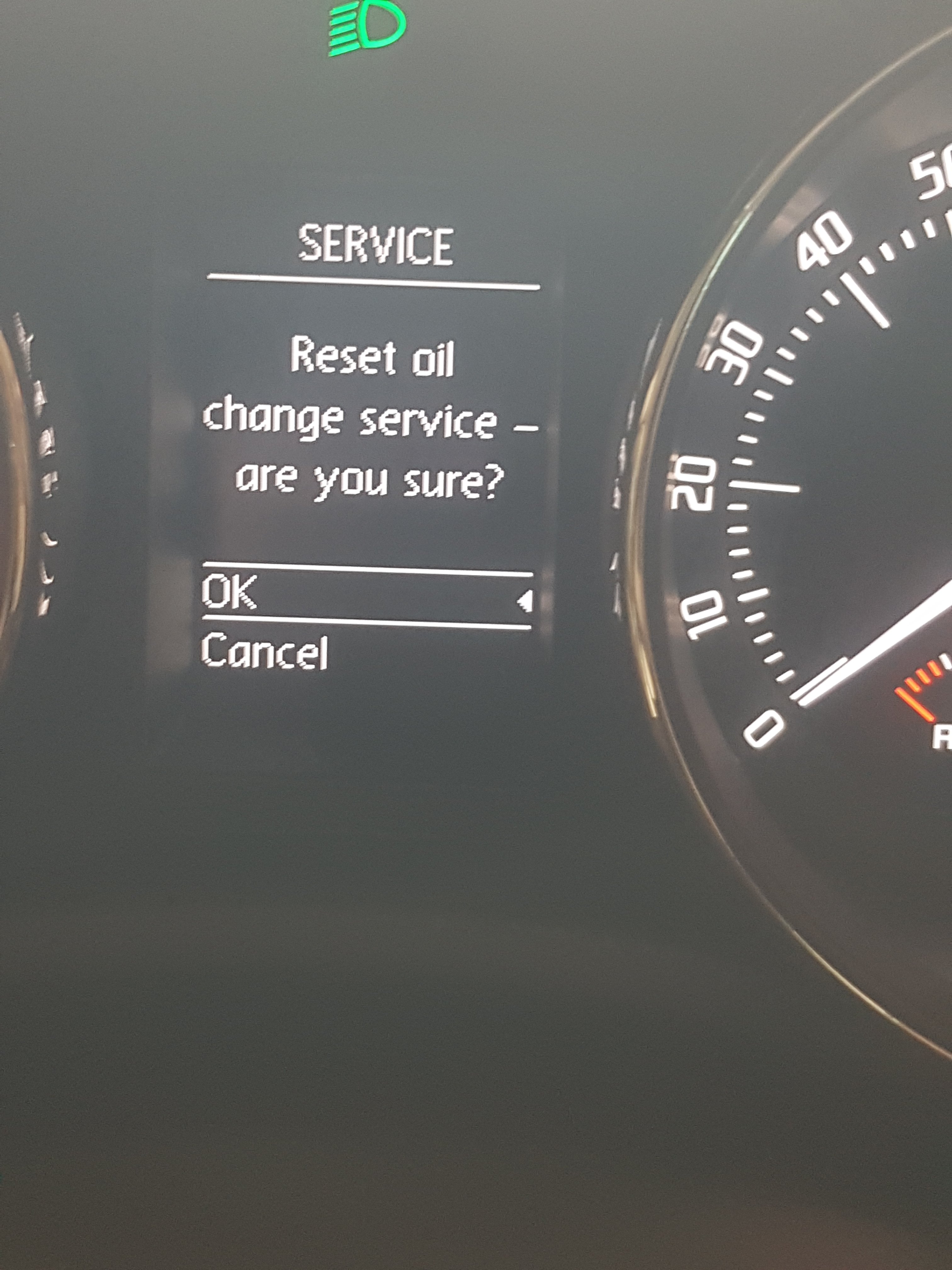 Service/Oil Change Indicator problem Skoda Superb Mk II (20082015