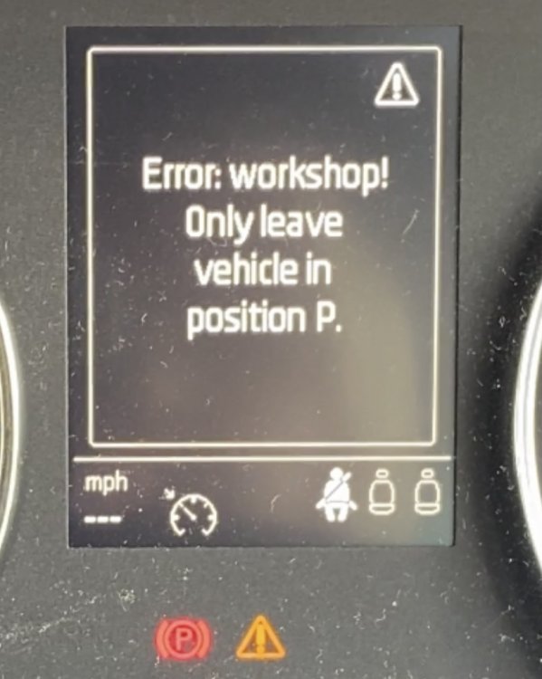 Gearbox error message Skoda Superb Mk III (2015 2023) BRISKODA