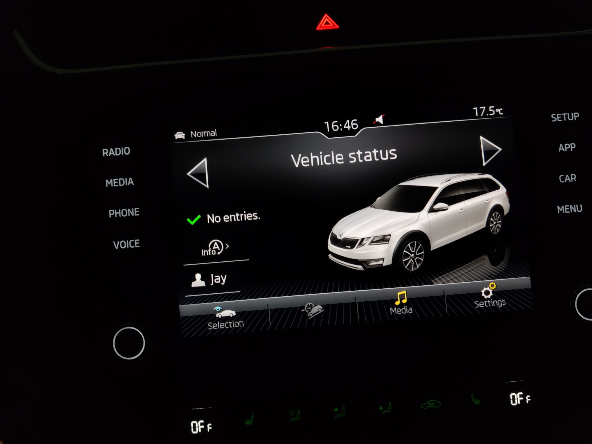 Adblue remaining range Skoda Octavia Mk3 (2013 2020) BRISKODA