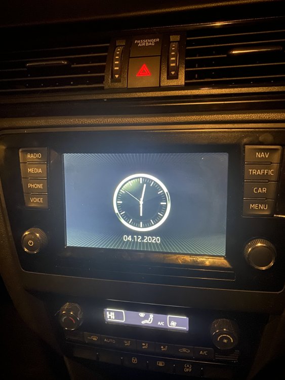 Система infotainment выключена skoda