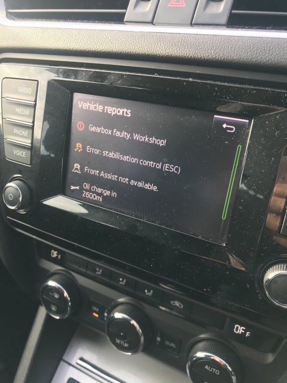 Esc ошибка skoda
