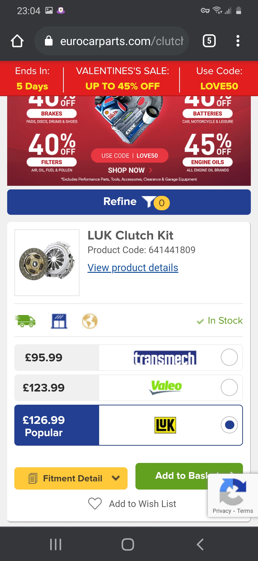 Fabia Clutch Kit Skoda Fabia Mk I (19992007) BRISKODA