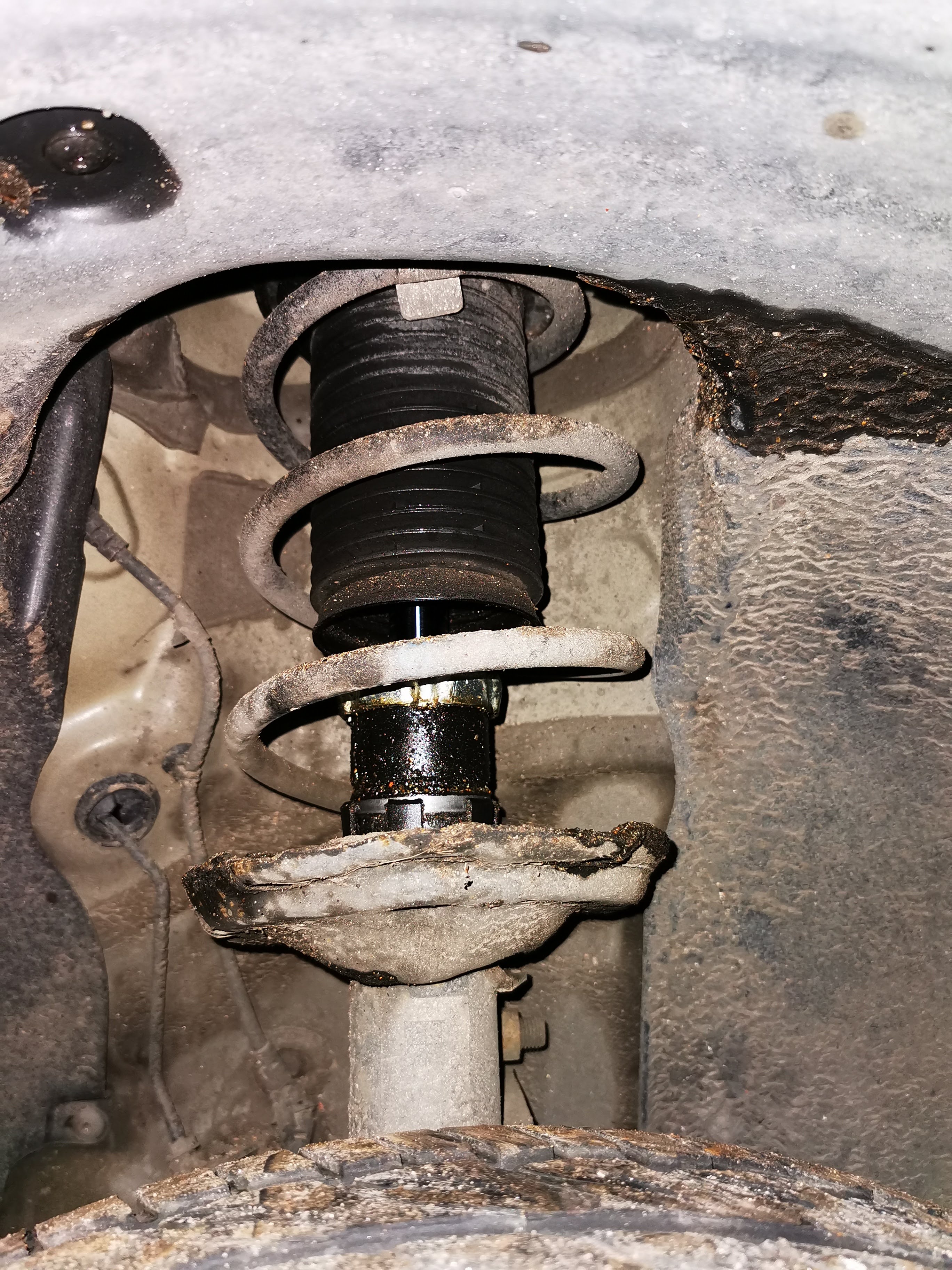 Front shock absorber leaking